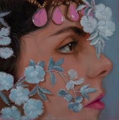 "Spring" (2023) by Pegah Samaie, Original Oil Painting, Female Portrait