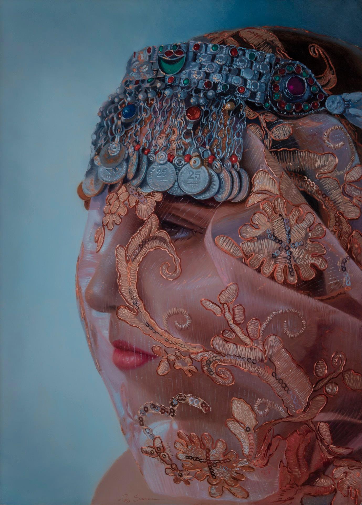 Pegah Samaie Figurative Painting - Veiled Compliment