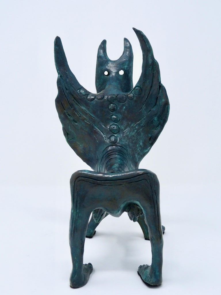 Pegaso Surrealism Bronze Sculpture by Alejandro Velasco For Sale at 1stDibs