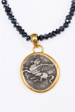 Pegasus & Athena Silver Stater Pendant (chain not included)