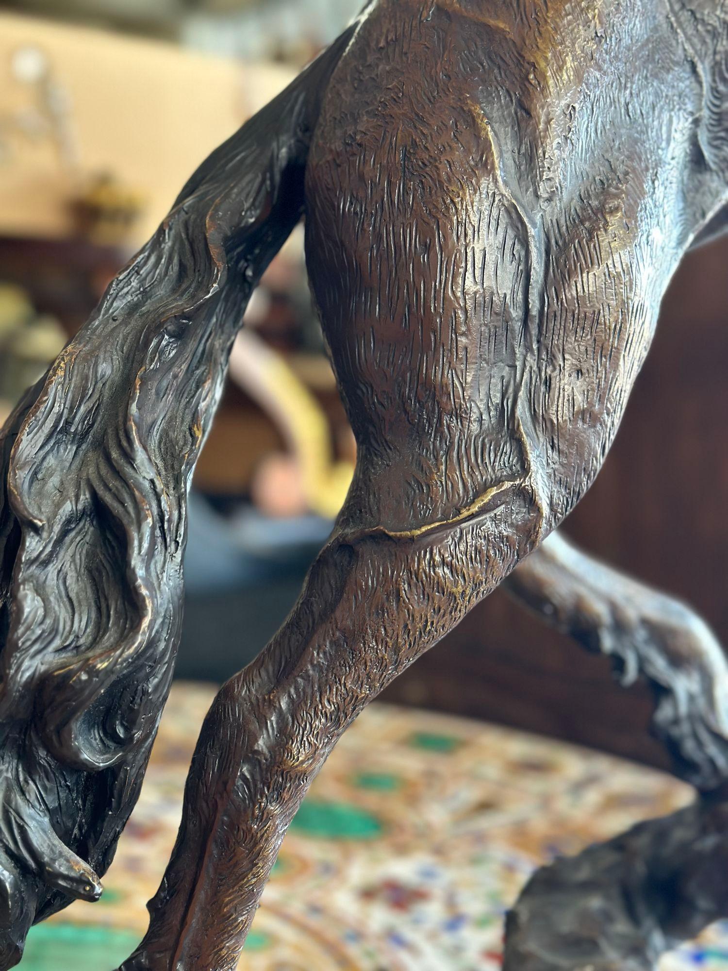 Milieu du XXe siècle Sculpture en bronze 