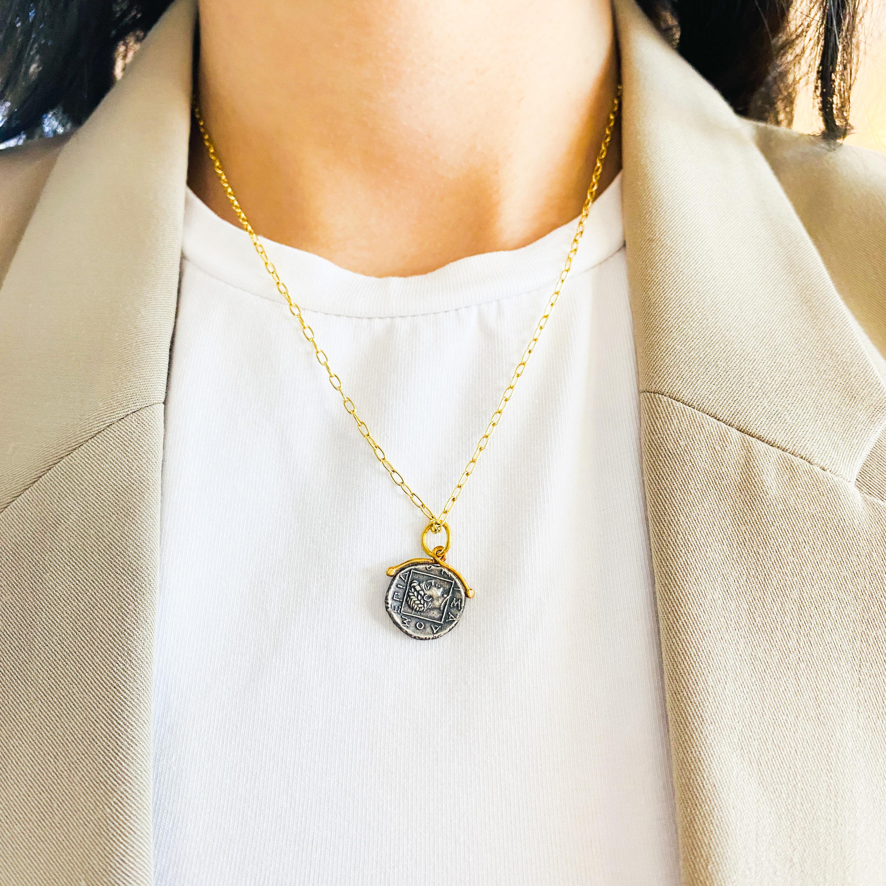 janus coin necklace
