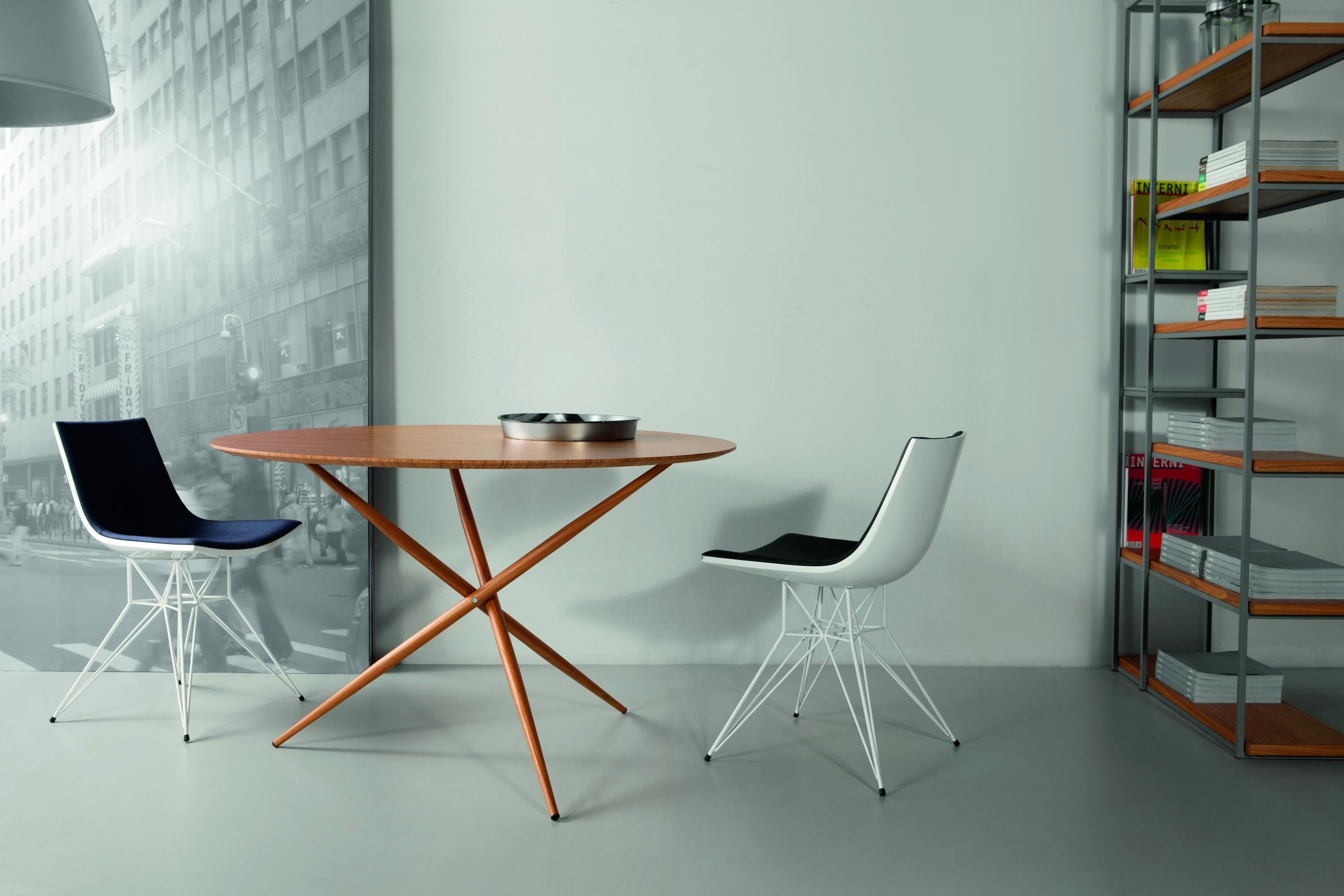Pégasus Dining Table by Doimo Brasil
Dimensions: D 80 x H 75 cm 
Materials: Base: Veneer, Top: Veneer. 

Also available in D 80, D 100, D 120 cm. Please contact us.

With the intention of providing good taste and personality, Doimo deciphers trends
