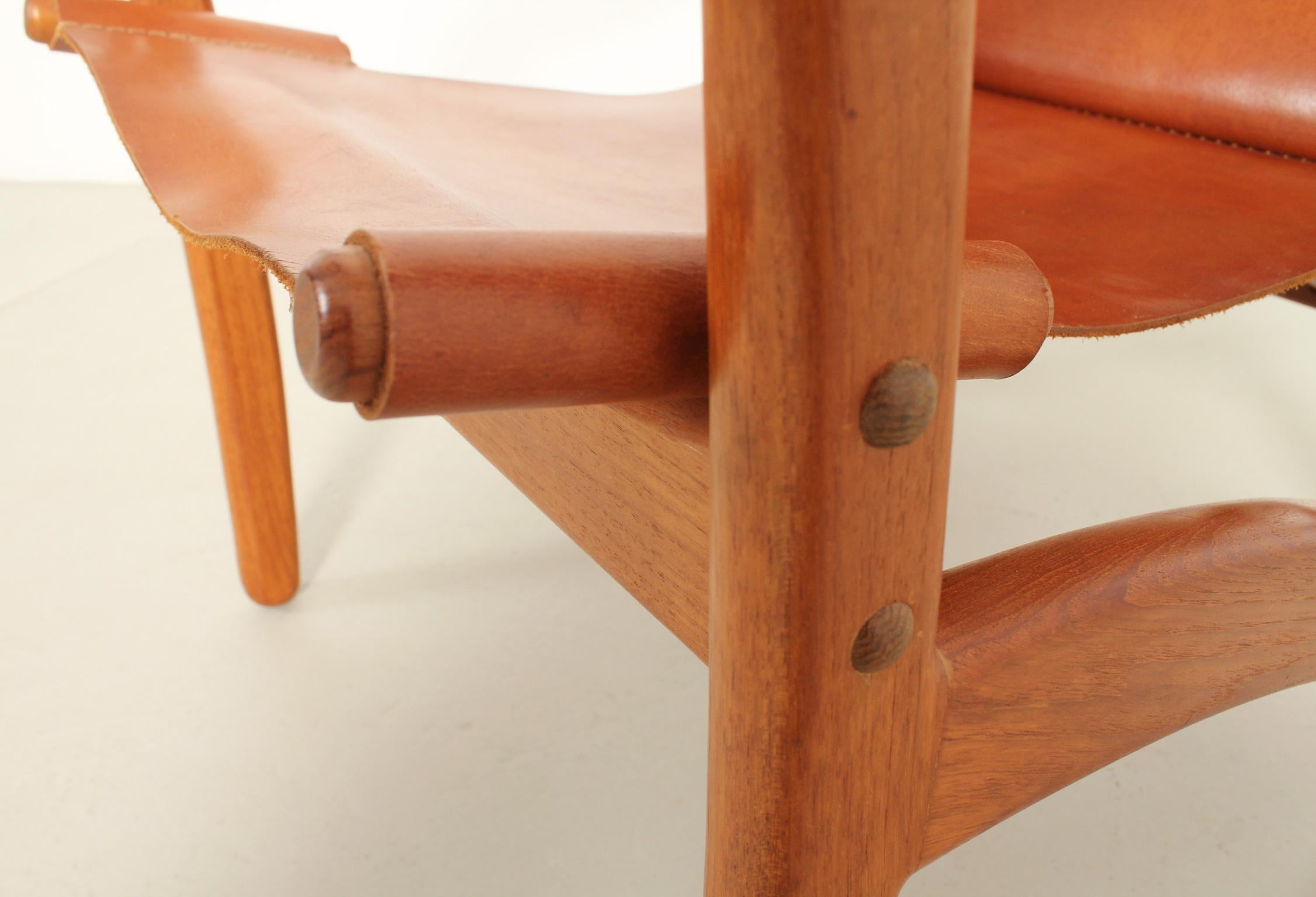 Leather Pegasus Lounge Chair by Arne Vodder for Kircodan, Denmark For Sale