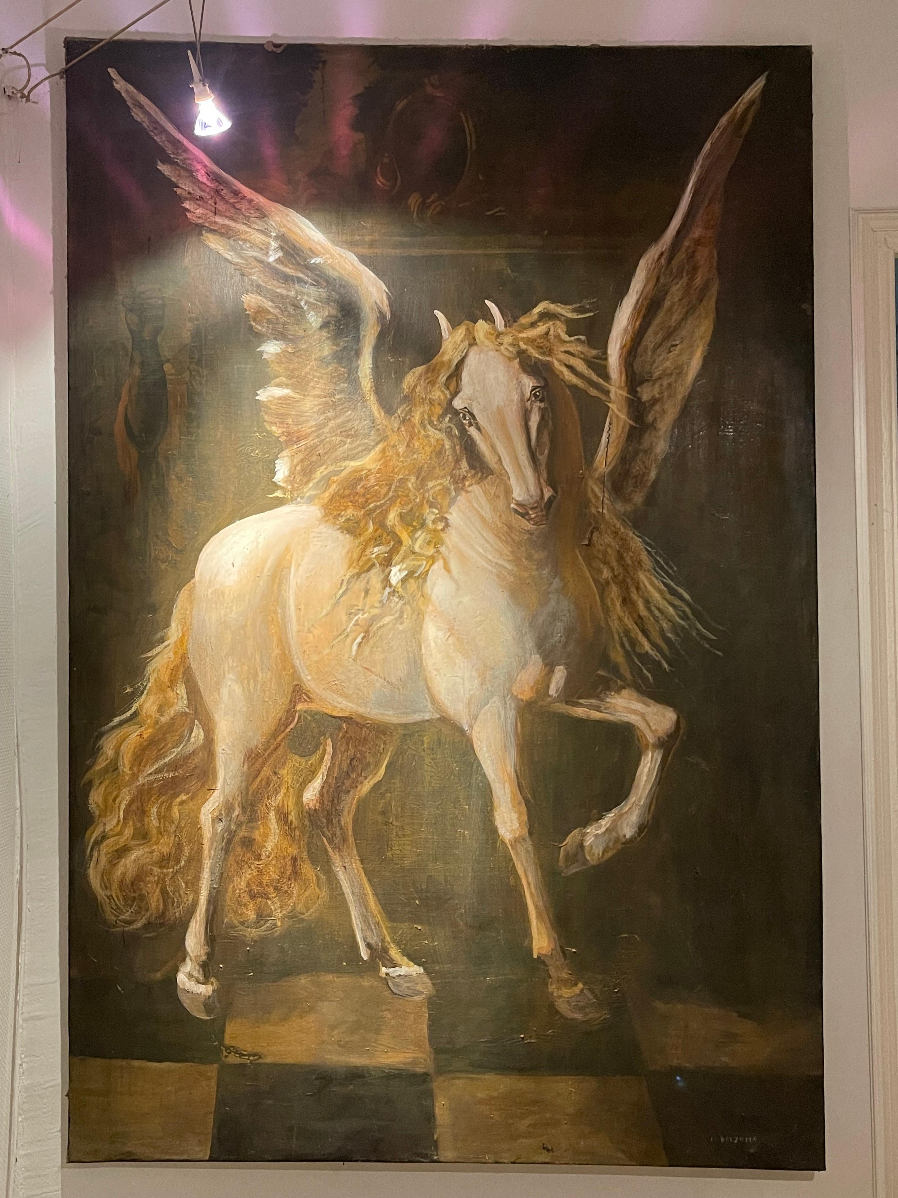 Pegasus par Manuel Bolzom - Catalunya 
La toile est endommagée sur 20 cm
