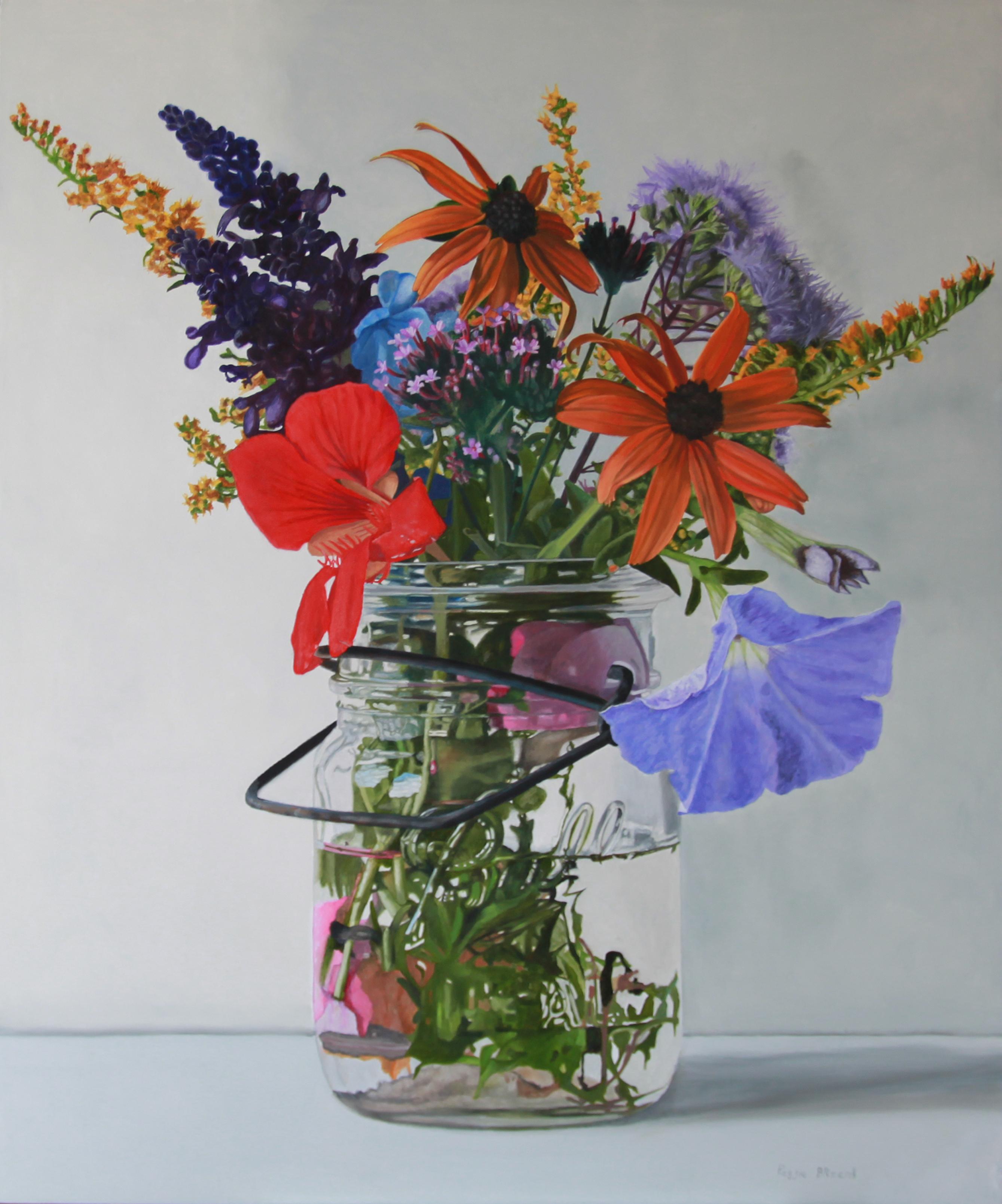 Peggie Blizard Still-Life Painting - Lavender Petunia