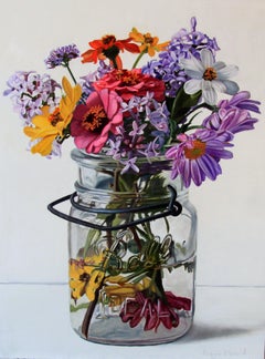 Used Lilacs and Zinnias