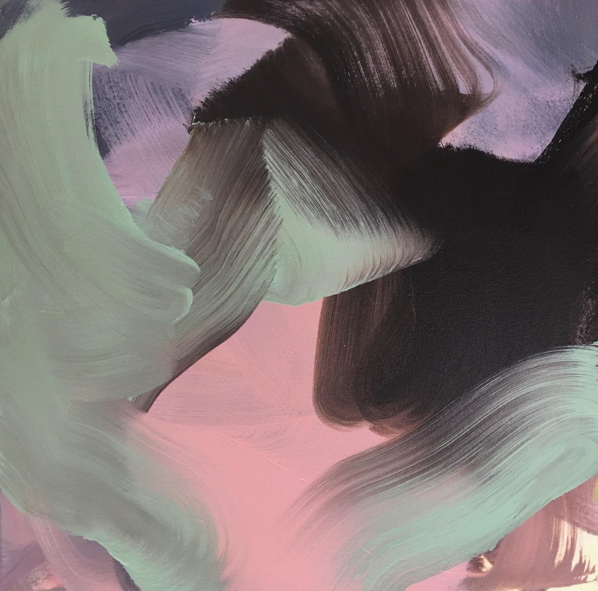 Ascent and Slipping Under Diptych - Abstract Painting by Peggy Cozzi