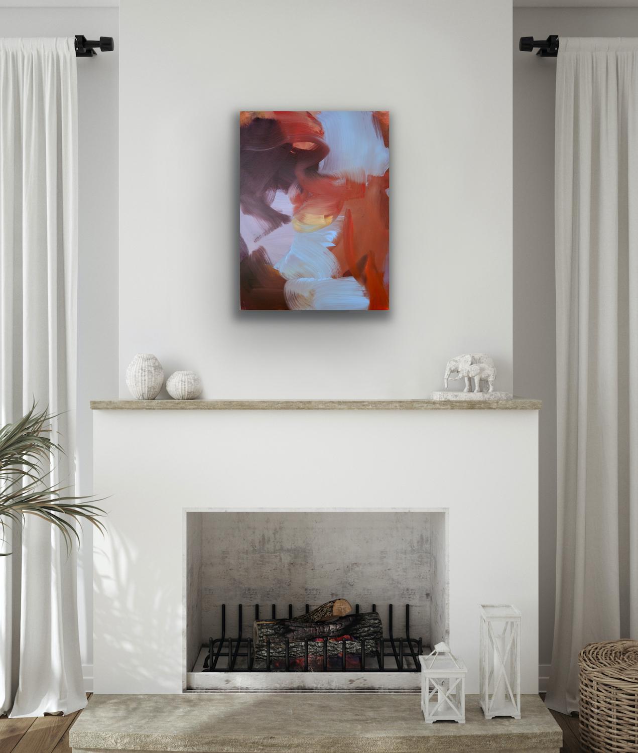 Dusk Til Dawn - Abstract Painting by Peggy Cozzi