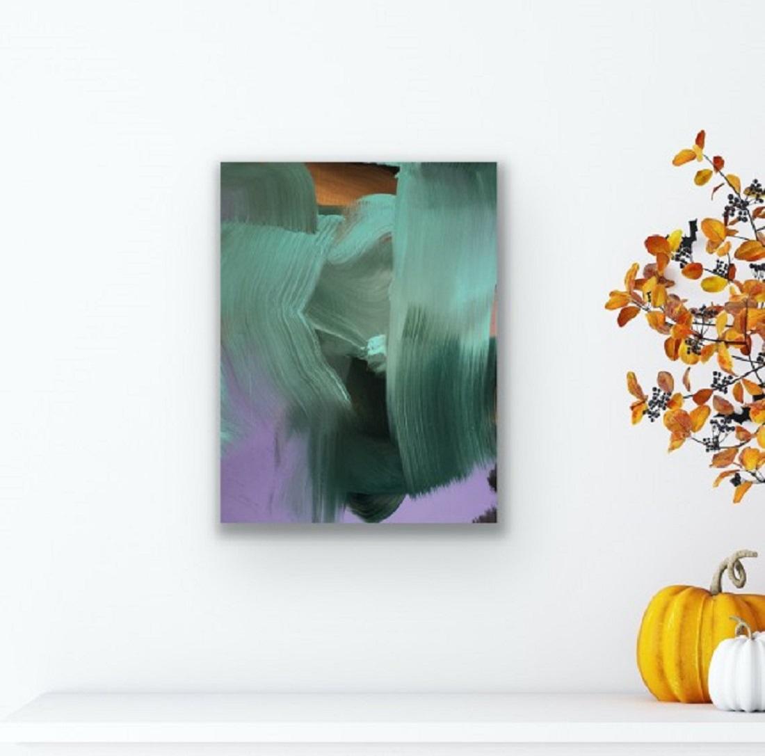 Folded Wings, Original abstraktes Gemälde – Painting von Peggy Cozzi