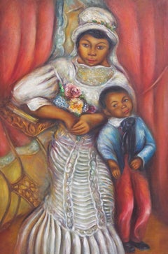 Madre e bambino afroamericano di Peggy Dodds, anni '40 circa