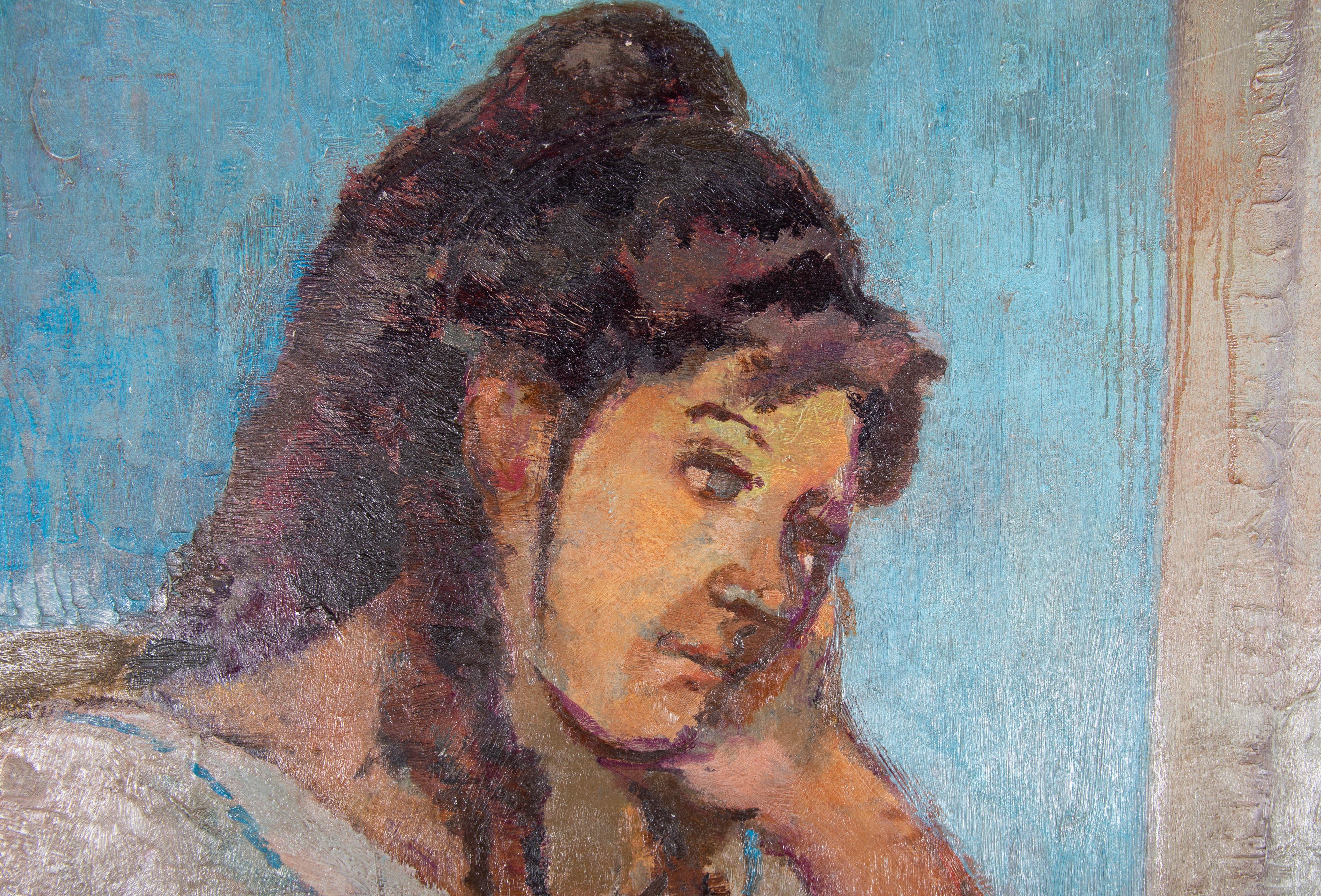 Peggy Frank (1940-1976) - Olio del 1970, Caroline 3