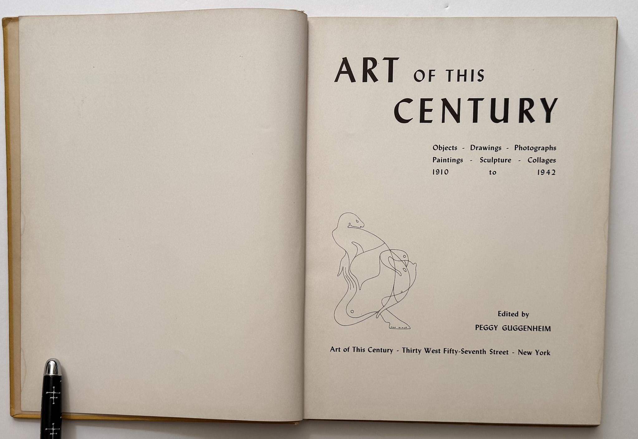 Modern Peggy Guggenheim Art of This Century Book For Sale