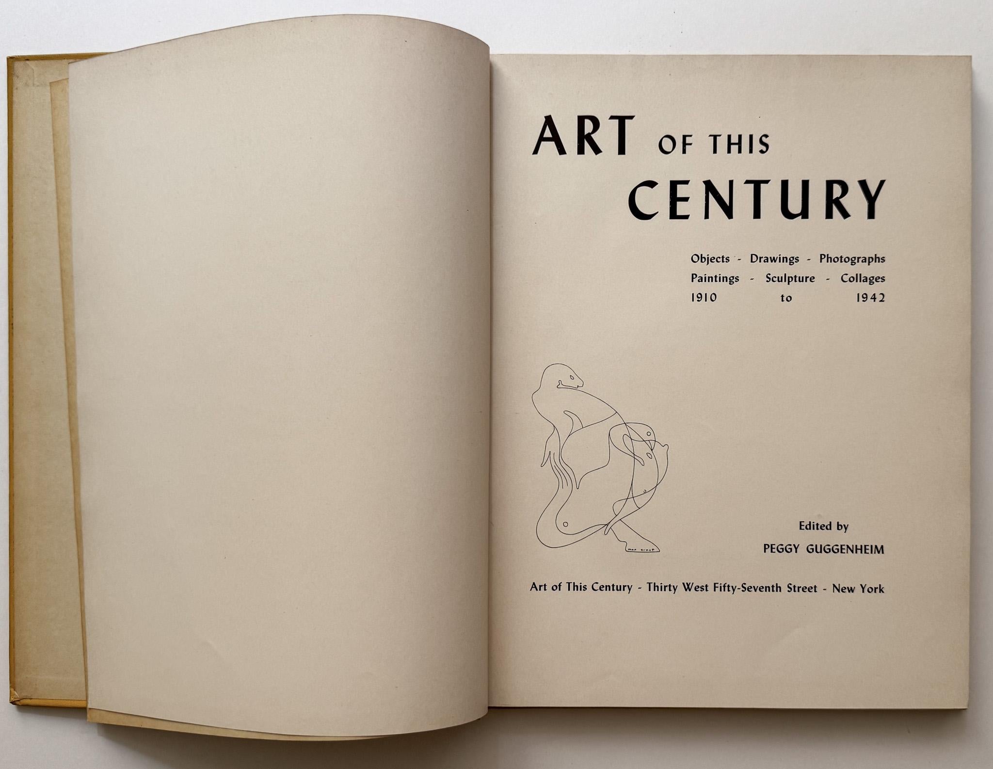 Américain Peggy Guggenheim Art of This Century (Inscrit au nom de l'artiste Hans Richter) en vente