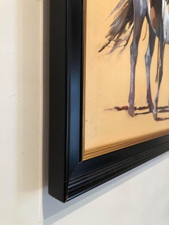 Bright Eyes (cowboy, lasso, western, round-up, dappled gray, tan, gray, red)