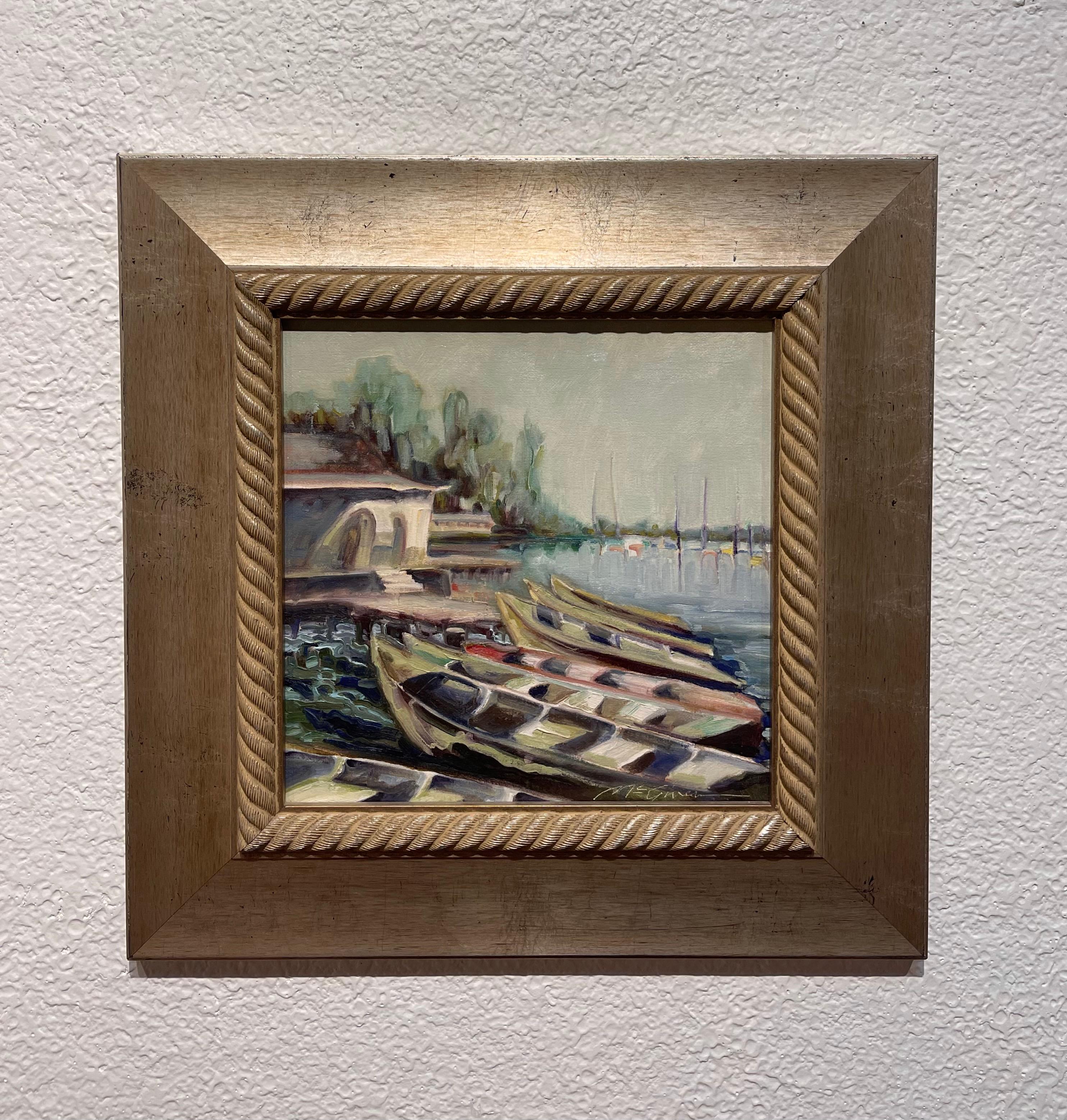 „Lake Calhoun“, Ölgemälde – Painting von Peggy McGivern