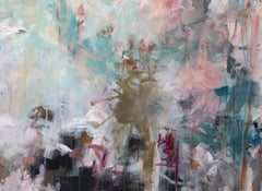 Promises, Abstract, Acrylic on Canvas, Modern Art, Shapes, Colors, Organic Forms