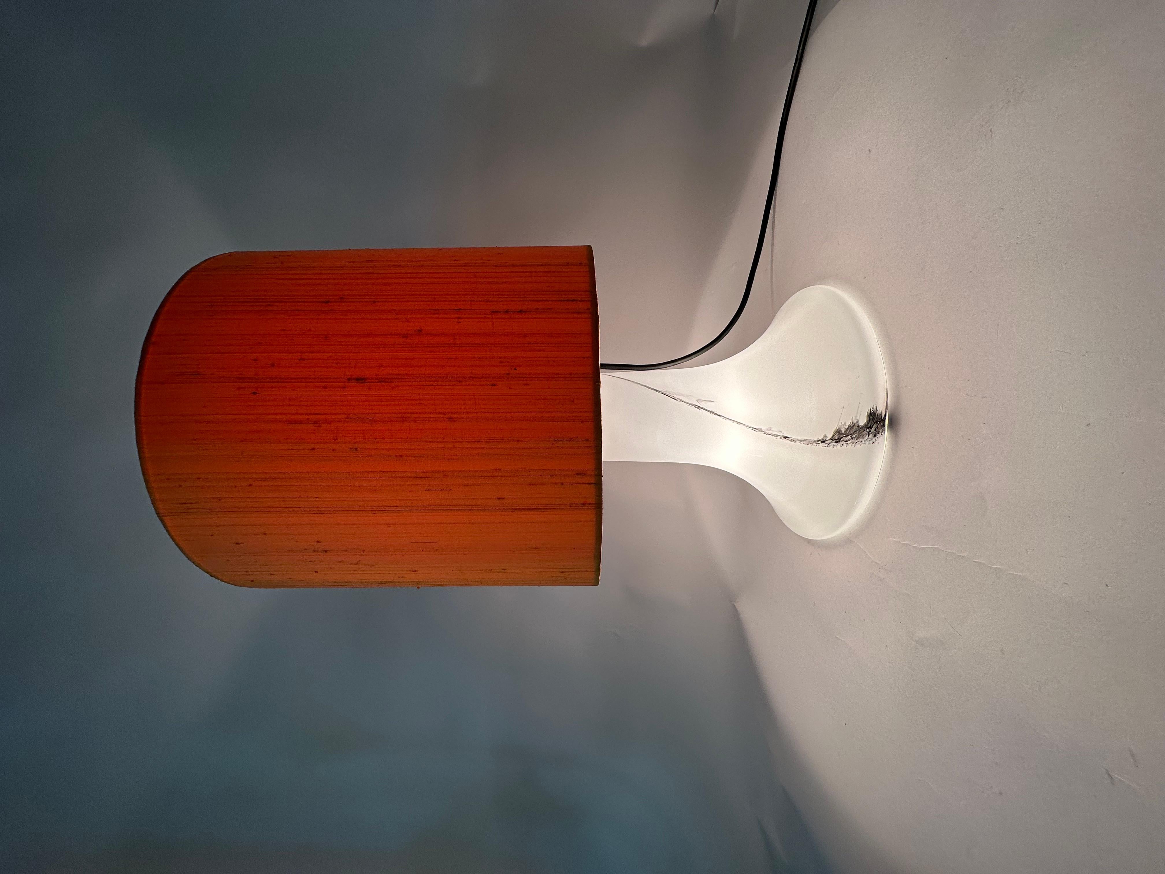 Mid-Century Modern Peil & Putzer glass table lamp , 1970's For Sale