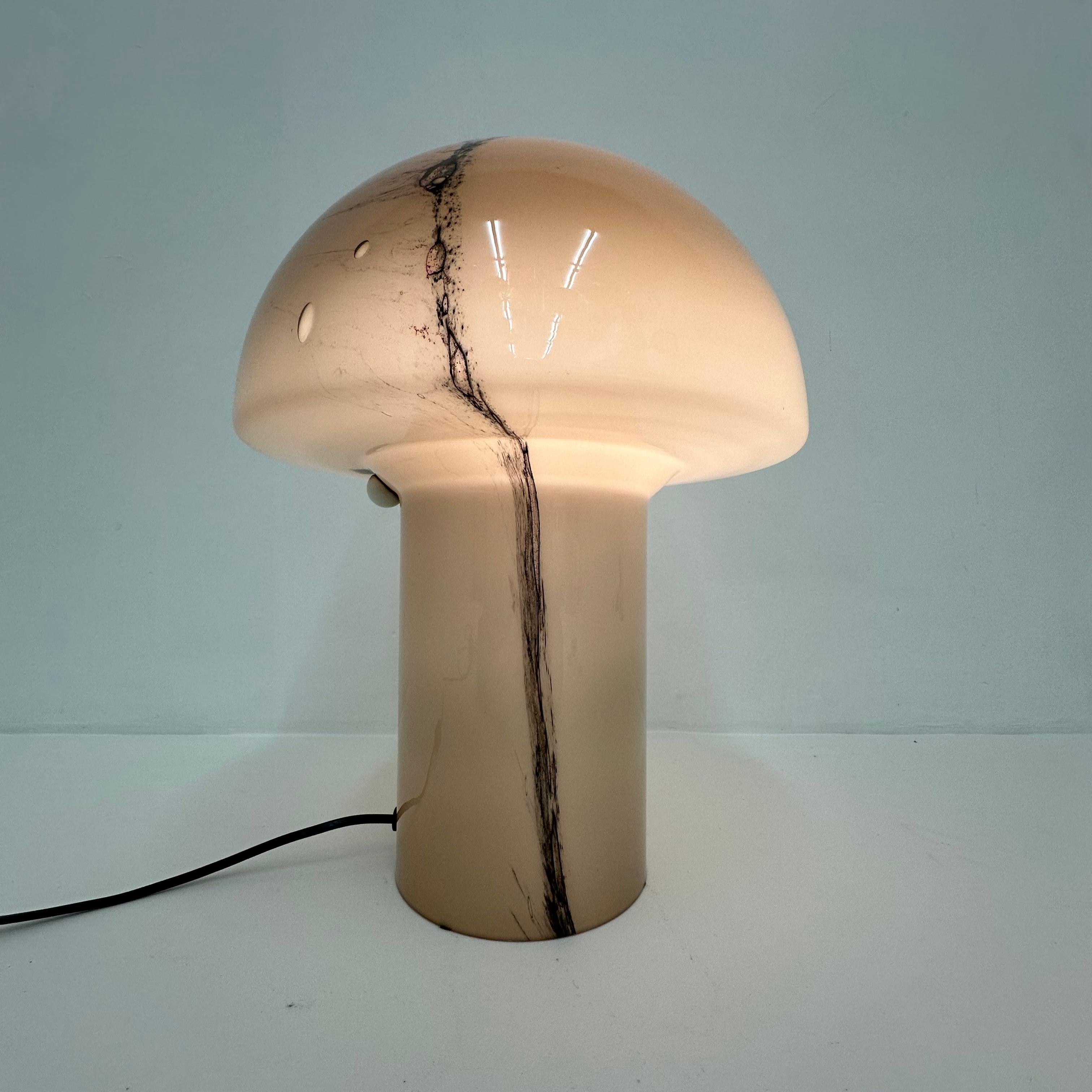 Glass Peil & Putzer Mushroom table lamp , 1970’s For Sale