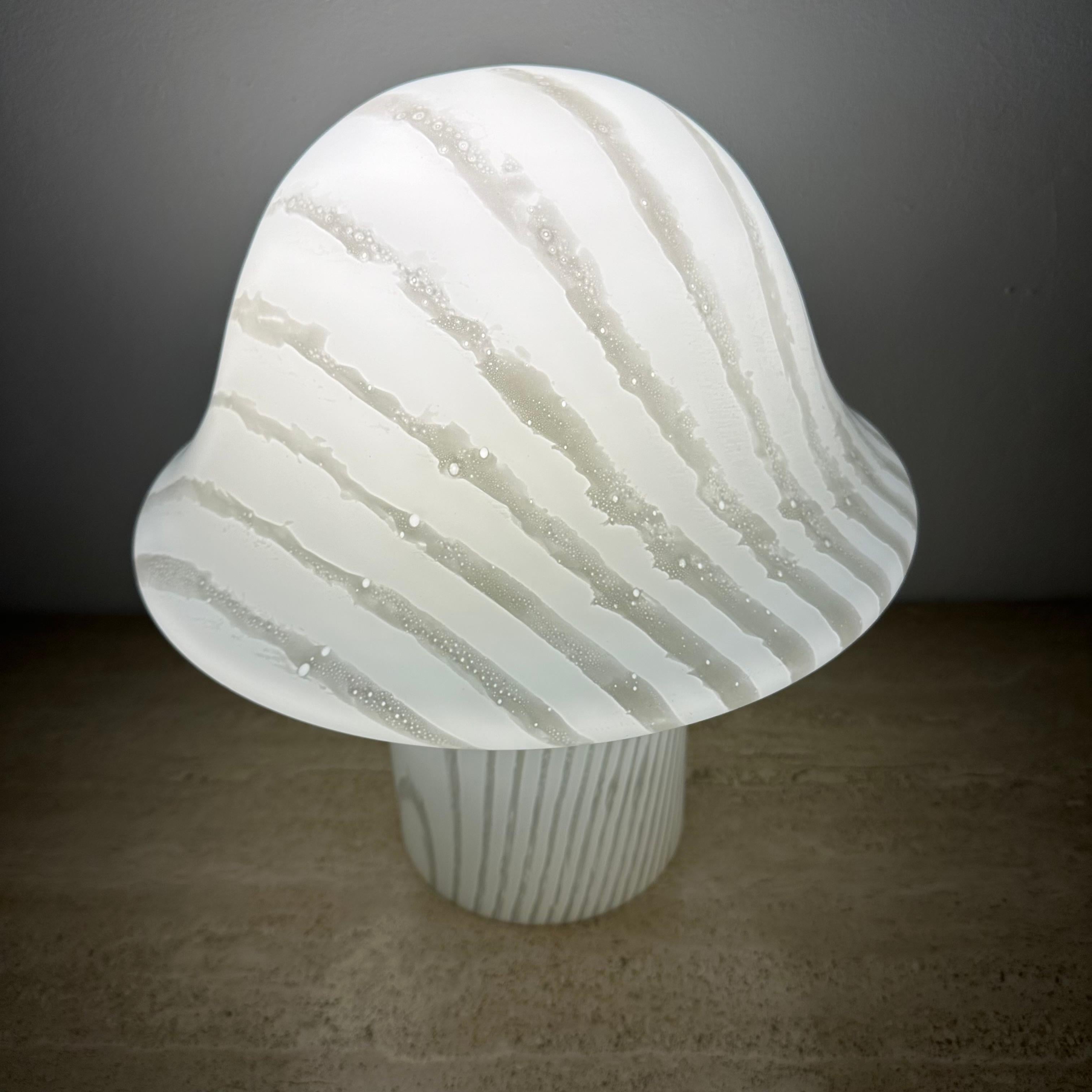 Peil & Putzer Mushroom Zebra table lamp , 1970’s For Sale 7