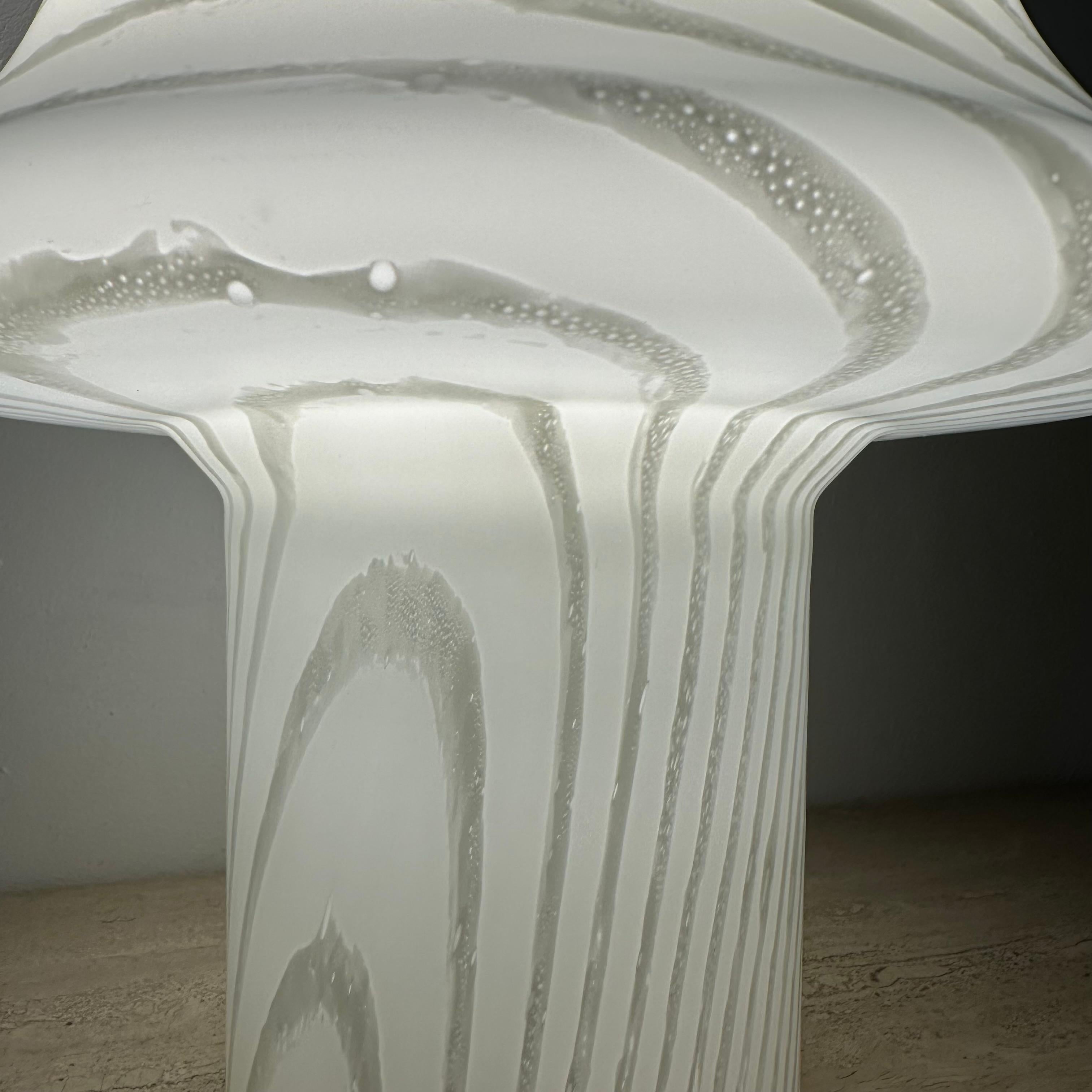 Peil & Putzer Mushroom Zebra table lamp , 1970’s For Sale 10