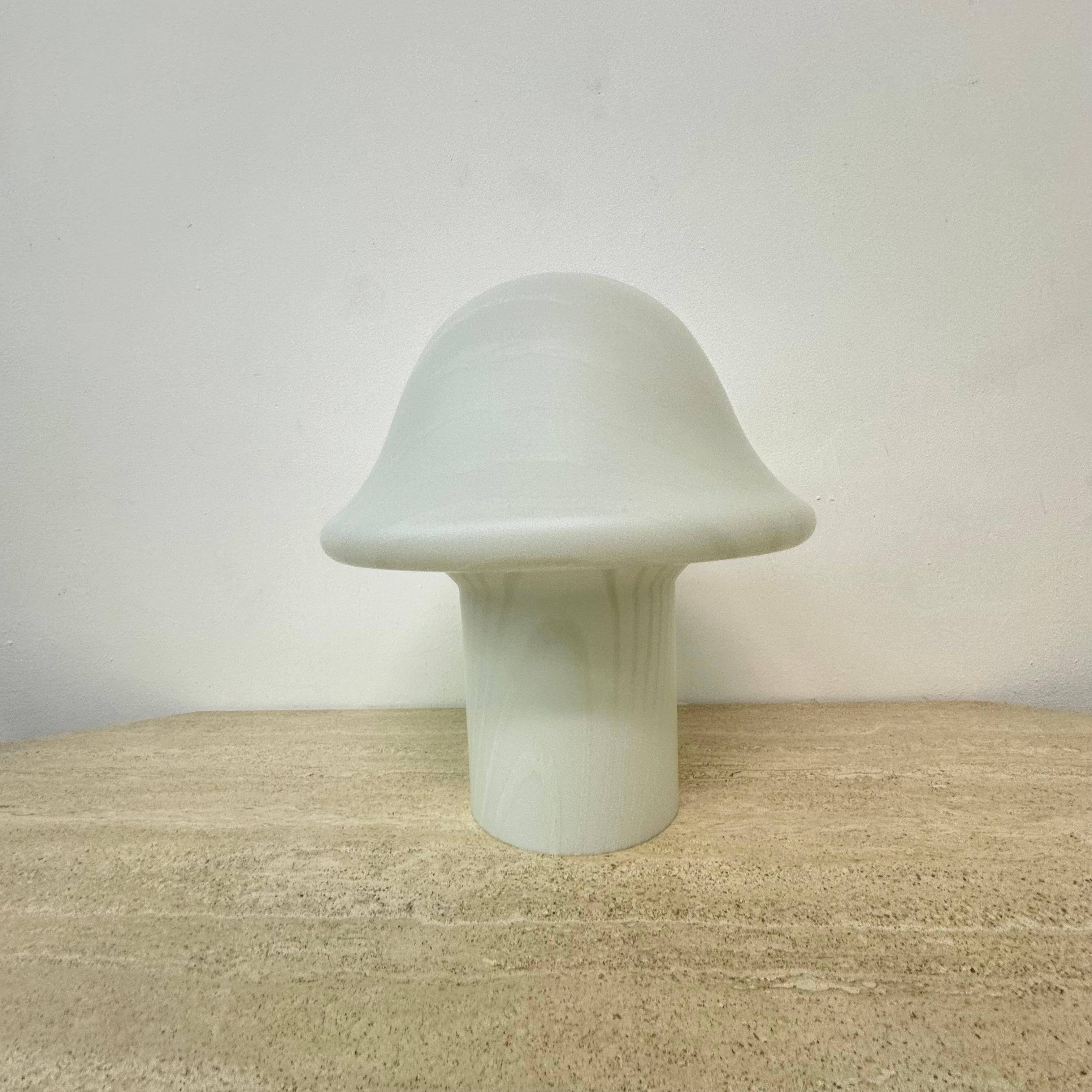 German Peil & Putzer Mushroom Zebra table lamp , 1970’s For Sale