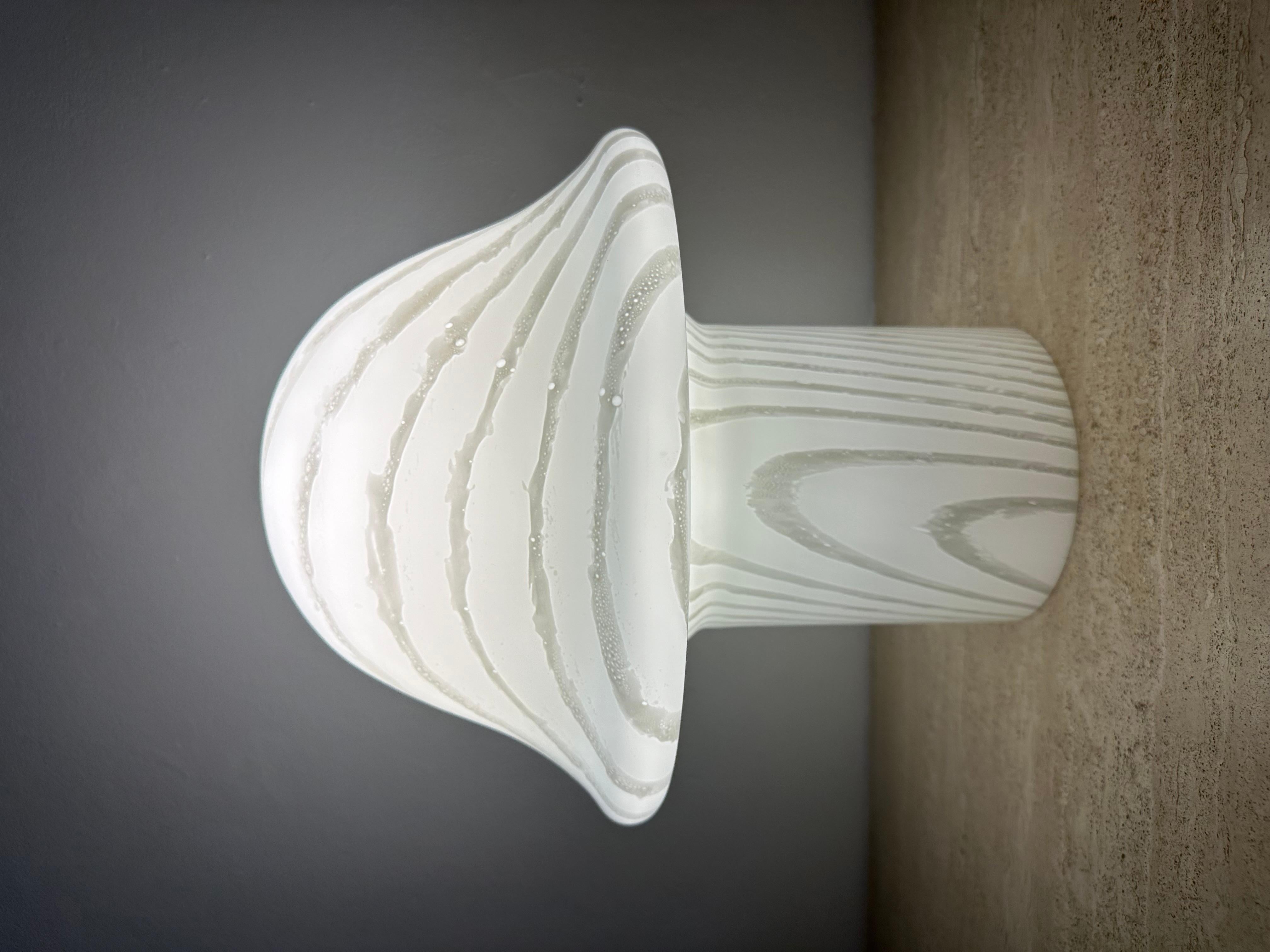 Peil & Putzer Mushroom Zebra table lamp , 1970’s For Sale 1