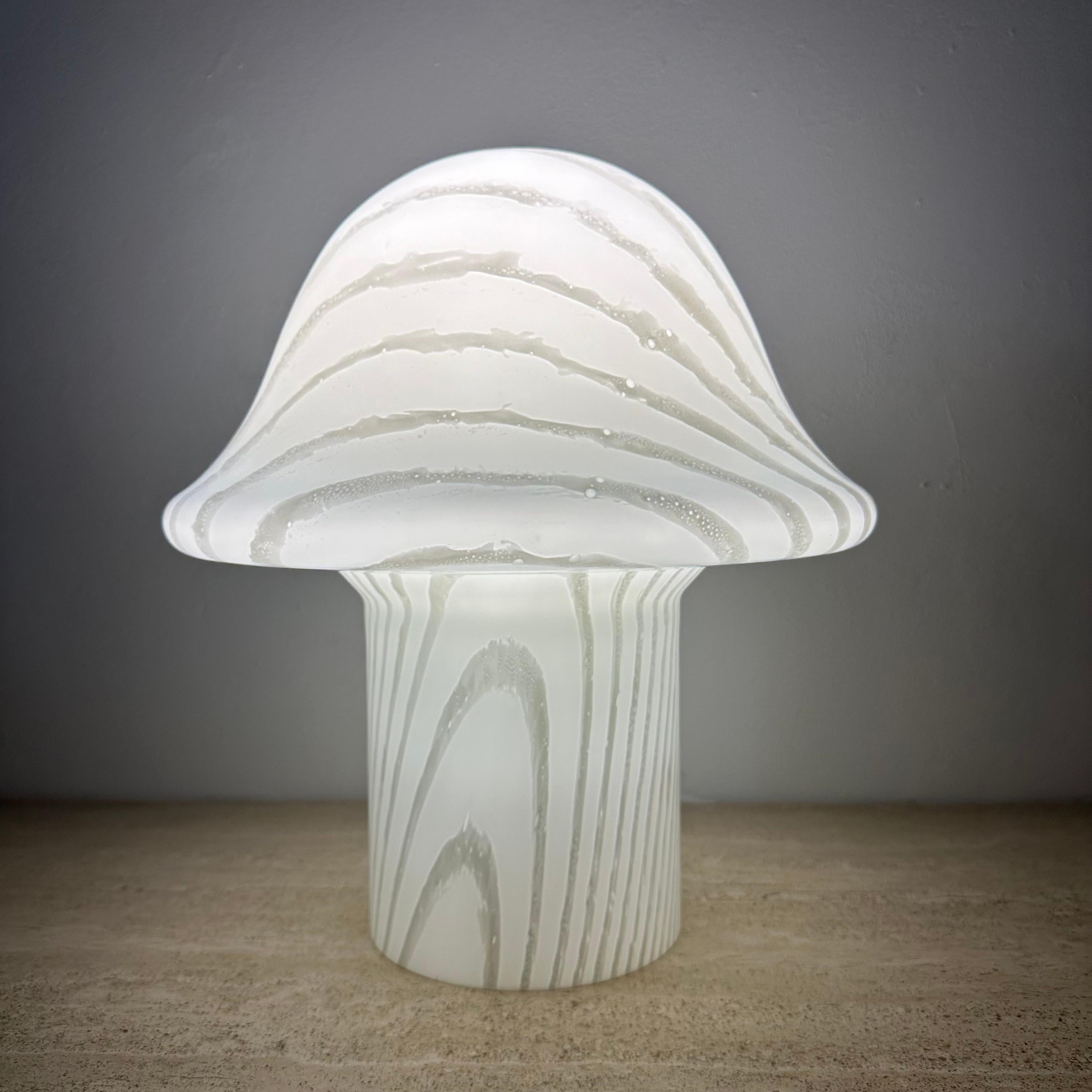 Peil & Putzer Mushroom Zebra table lamp , 1970’s For Sale 2