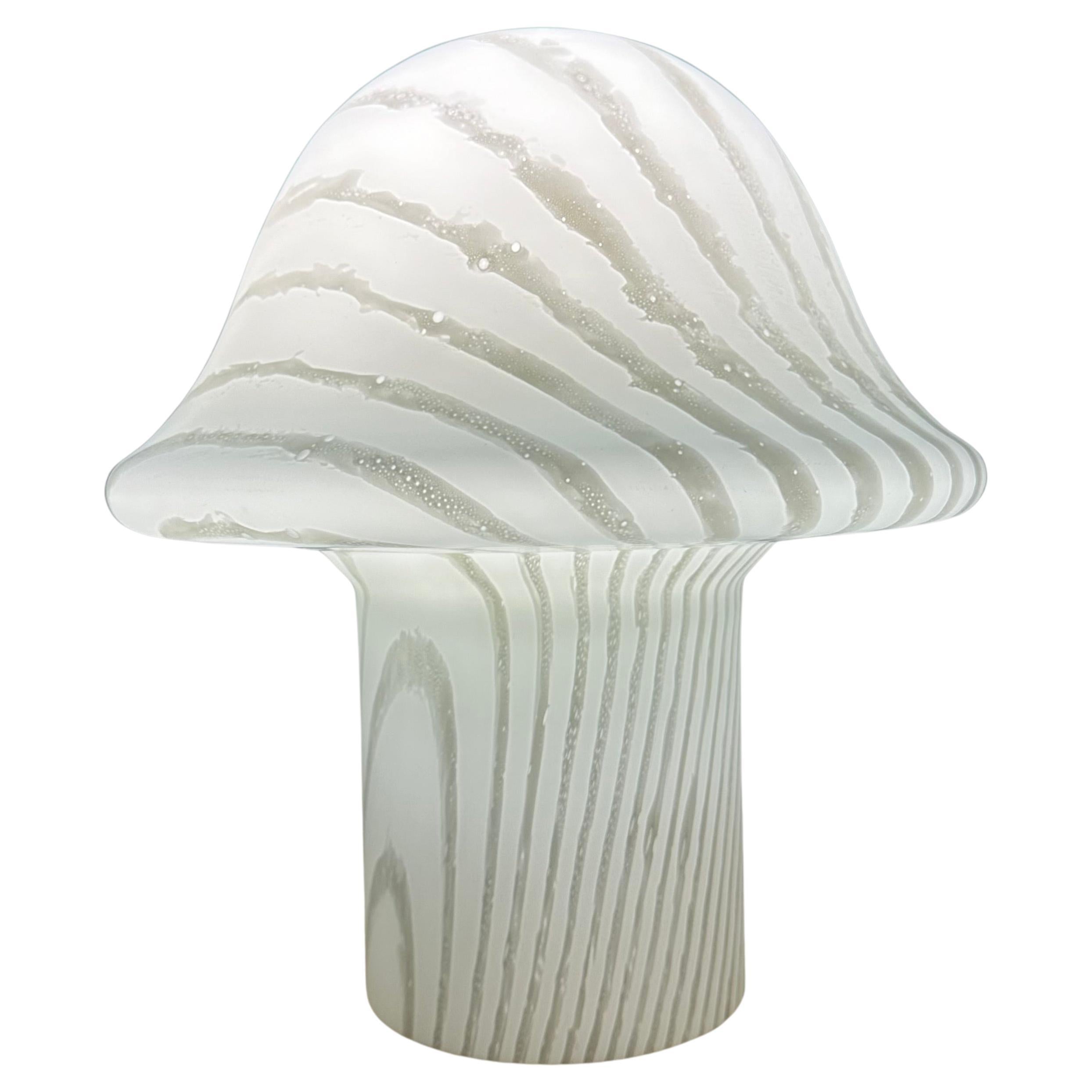 Peil & Putzer Mushroom Zebra table lamp , 1970’s