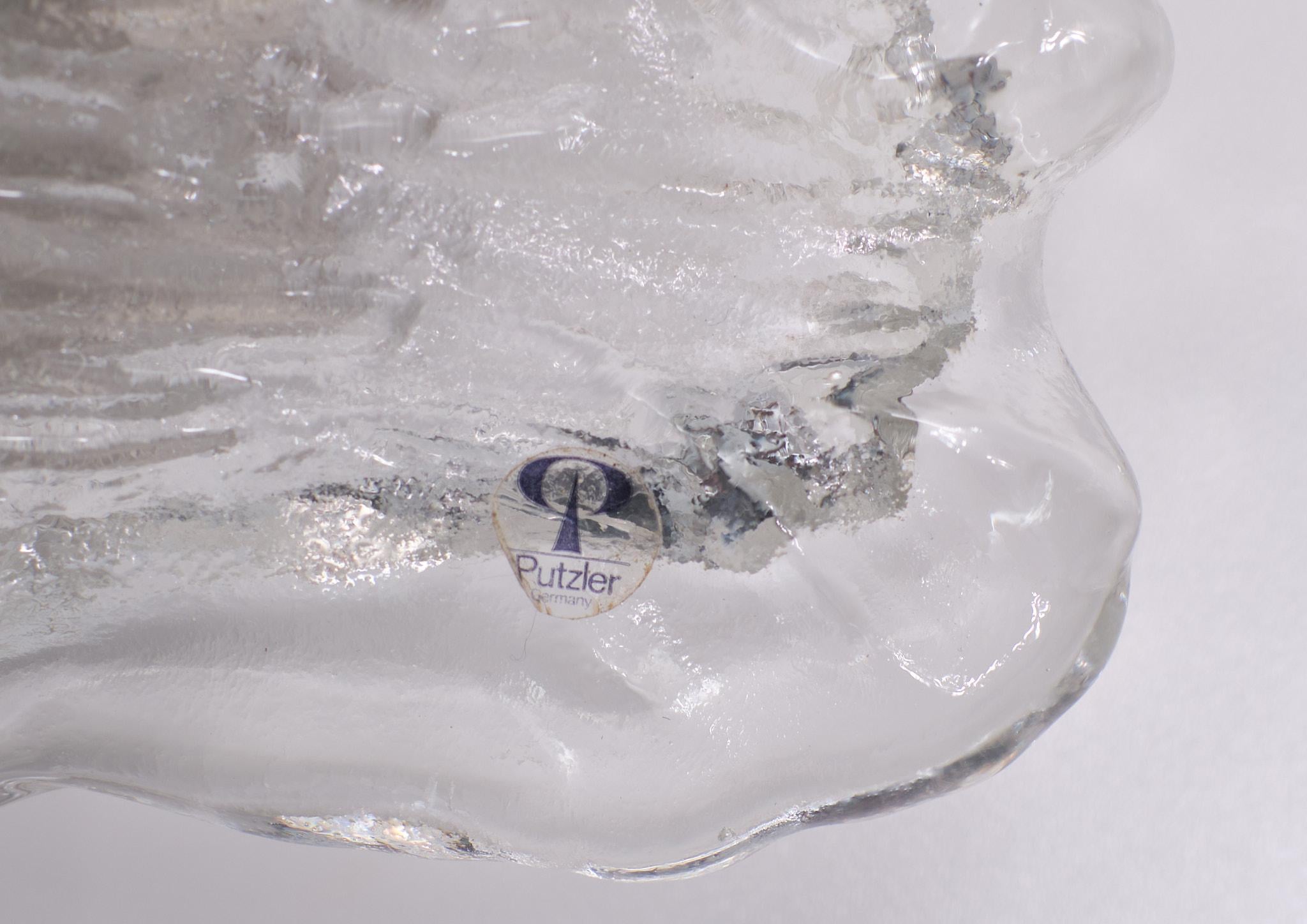 Mid-20th Century Peil & Putzler Chrystal Glass Shade, 1960s, Germany For Sale