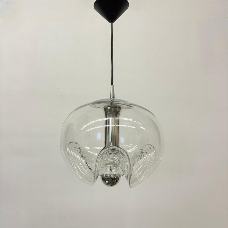 Peil and Putzler 'Futura' hanging lamp by Koch and Lowy , 1970s