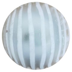Peil & Putzler glass flush mount / wall lamp ‘zebra’ , 1970s Germany