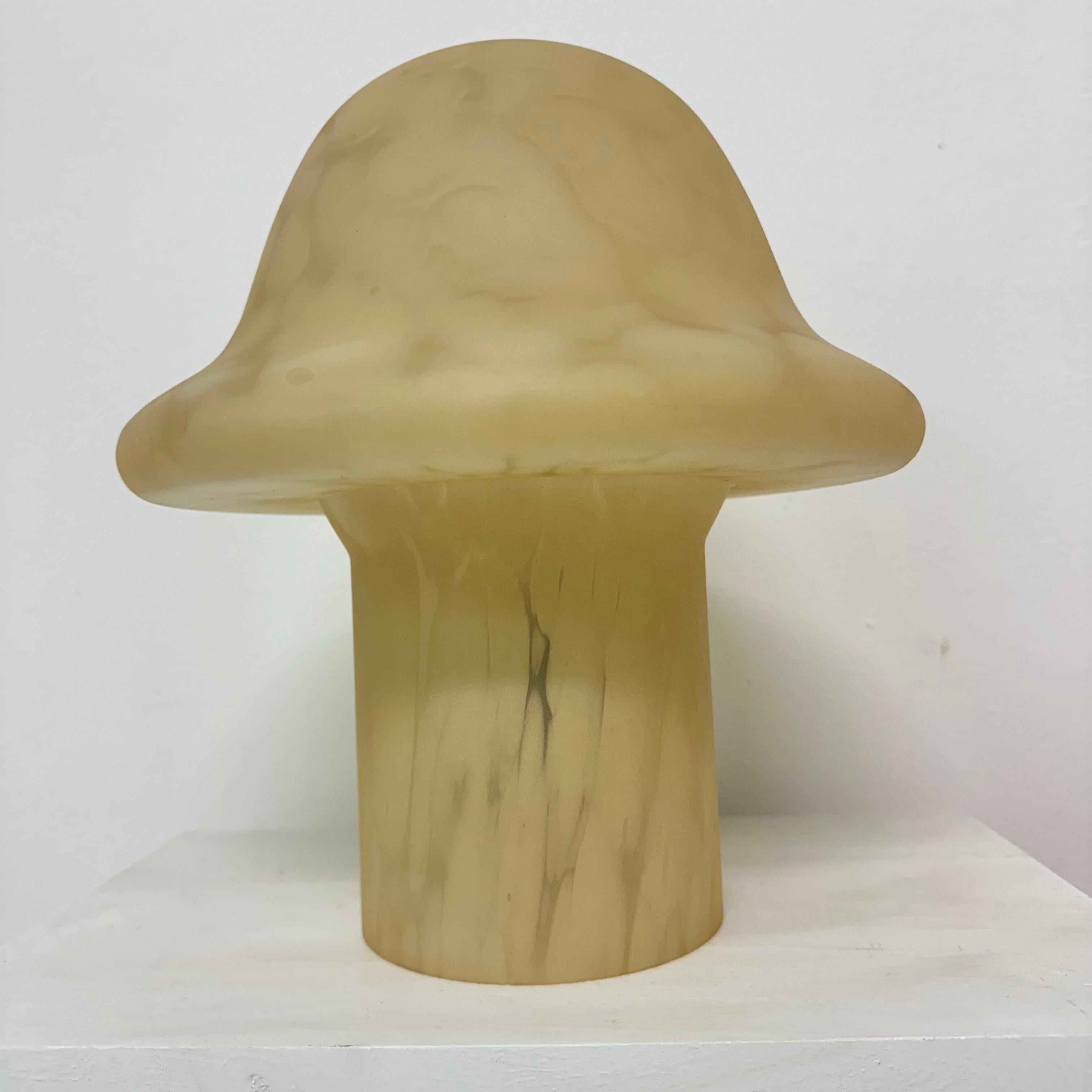 Glass Peil & Putzler Mushroom table lamp , 1970s For Sale