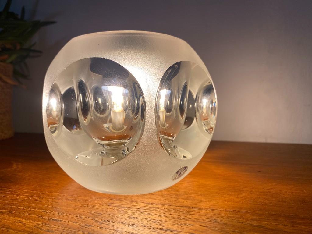 Peill and Putzler frosted ice cubes table lamps 1960 -set- For Sale 5