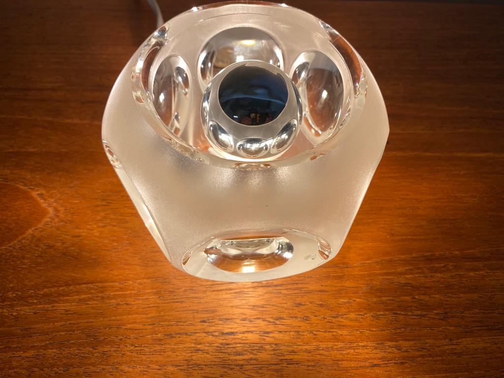 Peill and Putzler frosted ice cubes table lamps 1960 -set- For Sale 1