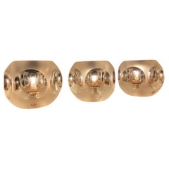 Peill and Putzler frosted ice cubes table lamps 1960 -set-