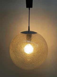 Peill & Putzler 1970s Large Bubble Ball Pendant Lamp