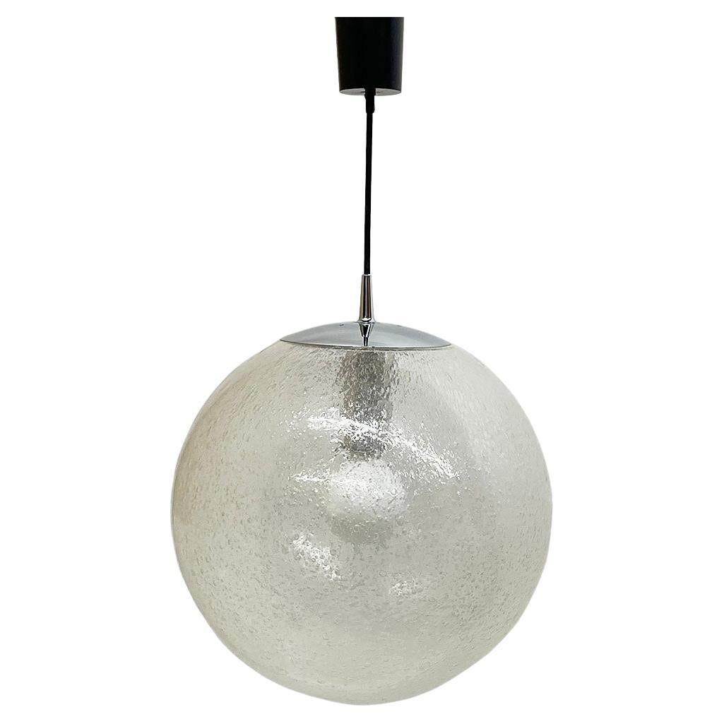 Peill & Putzler 1970s Large Bubble Ball Pendant Lamp For Sale