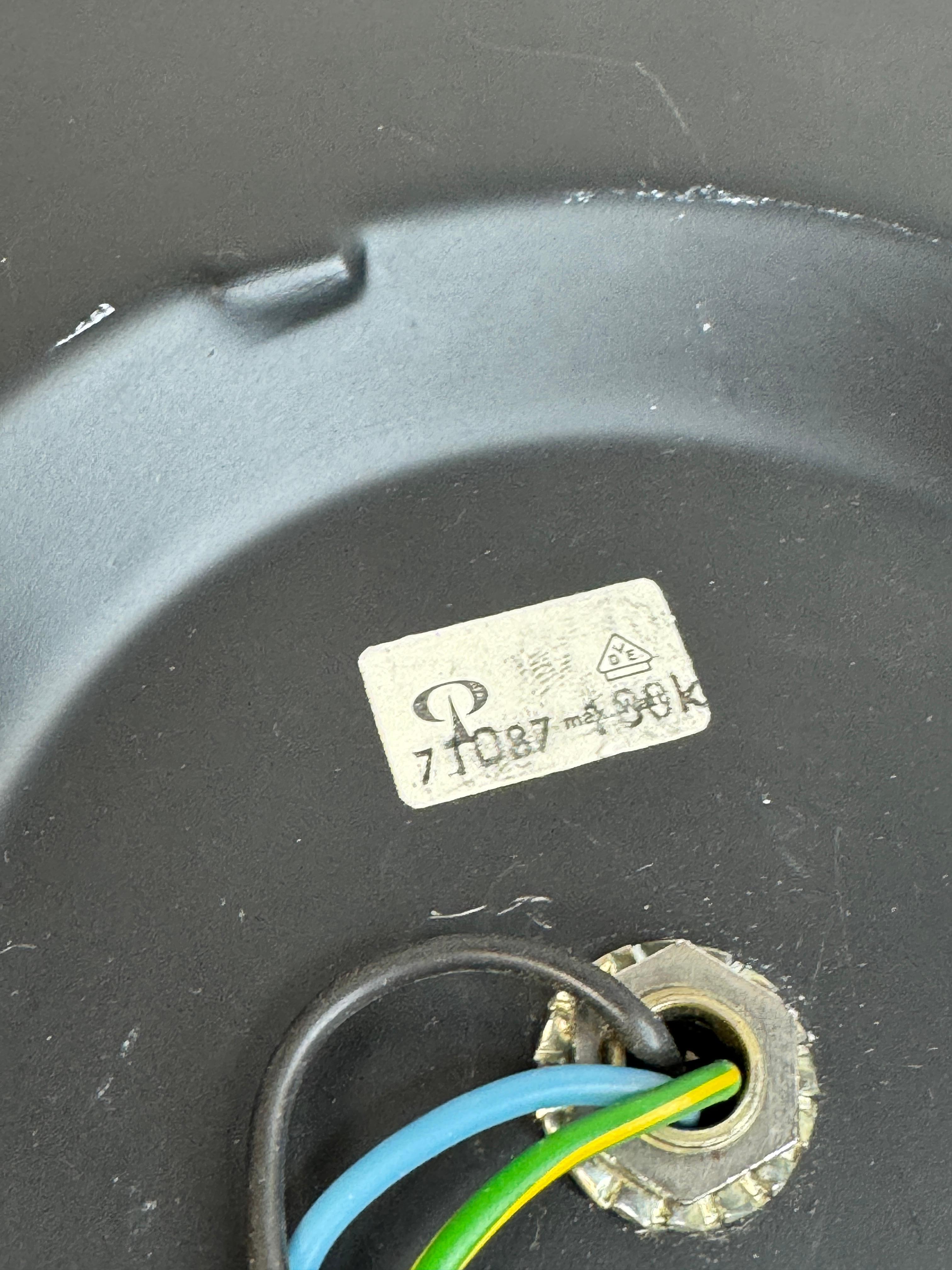 Peill & Putzler Biomorphic Flush Mount Light Amber Glass Wave Koch Lowy, 1960s For Sale 11