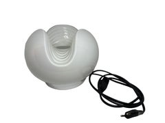 Peill & Putzler Biomorphic Table Lamp Light Opaline Glass Wave Koch Lowy, 1960s