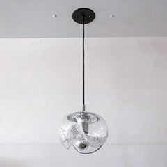 Peill & Putzler Clear Glass Hanging Lights, 1970