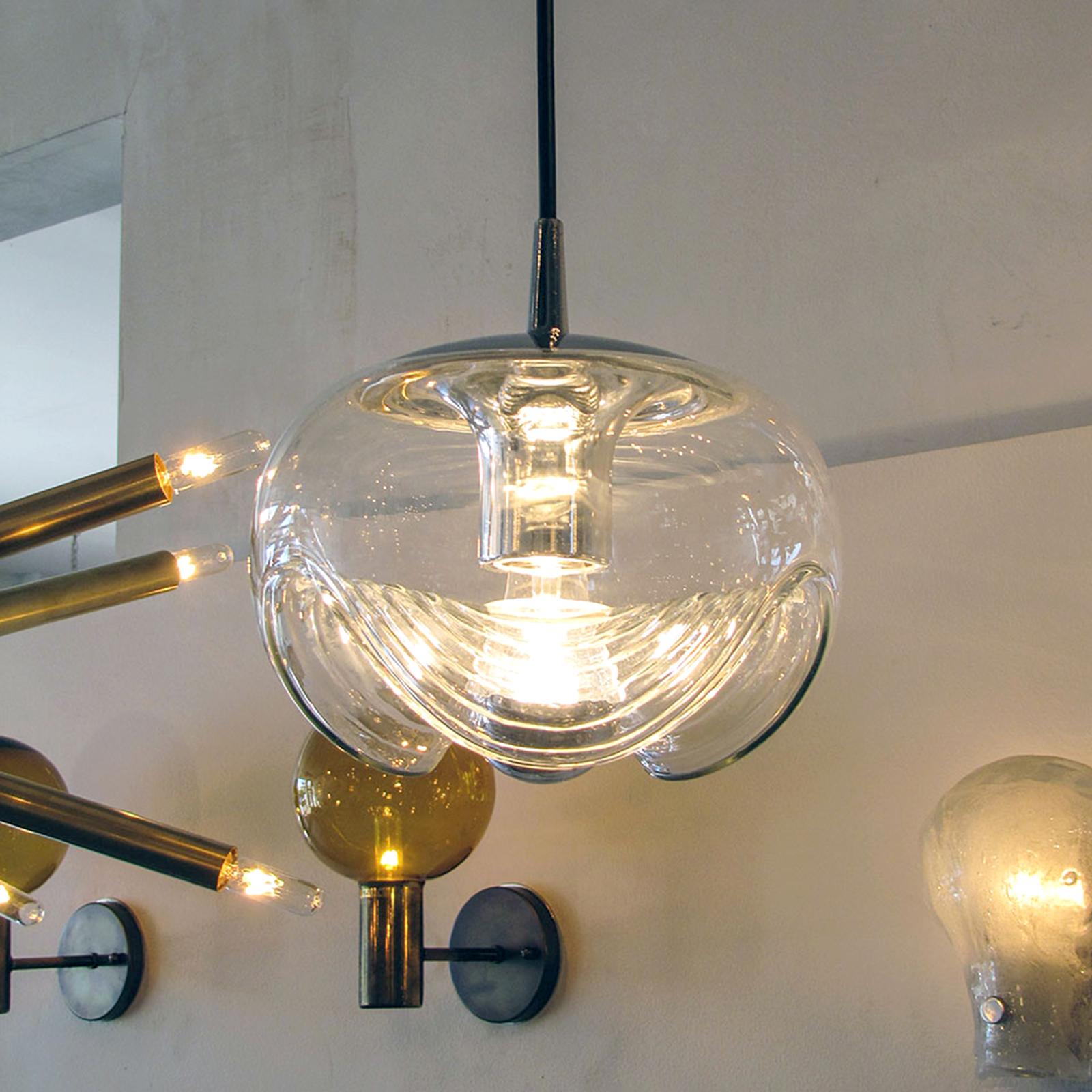 Peill & Putzler Suspensions en verre clair, 1970 en vente 1