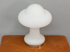 Peill & Putzler Frosted Glass Mushroom Lamp, 1960s