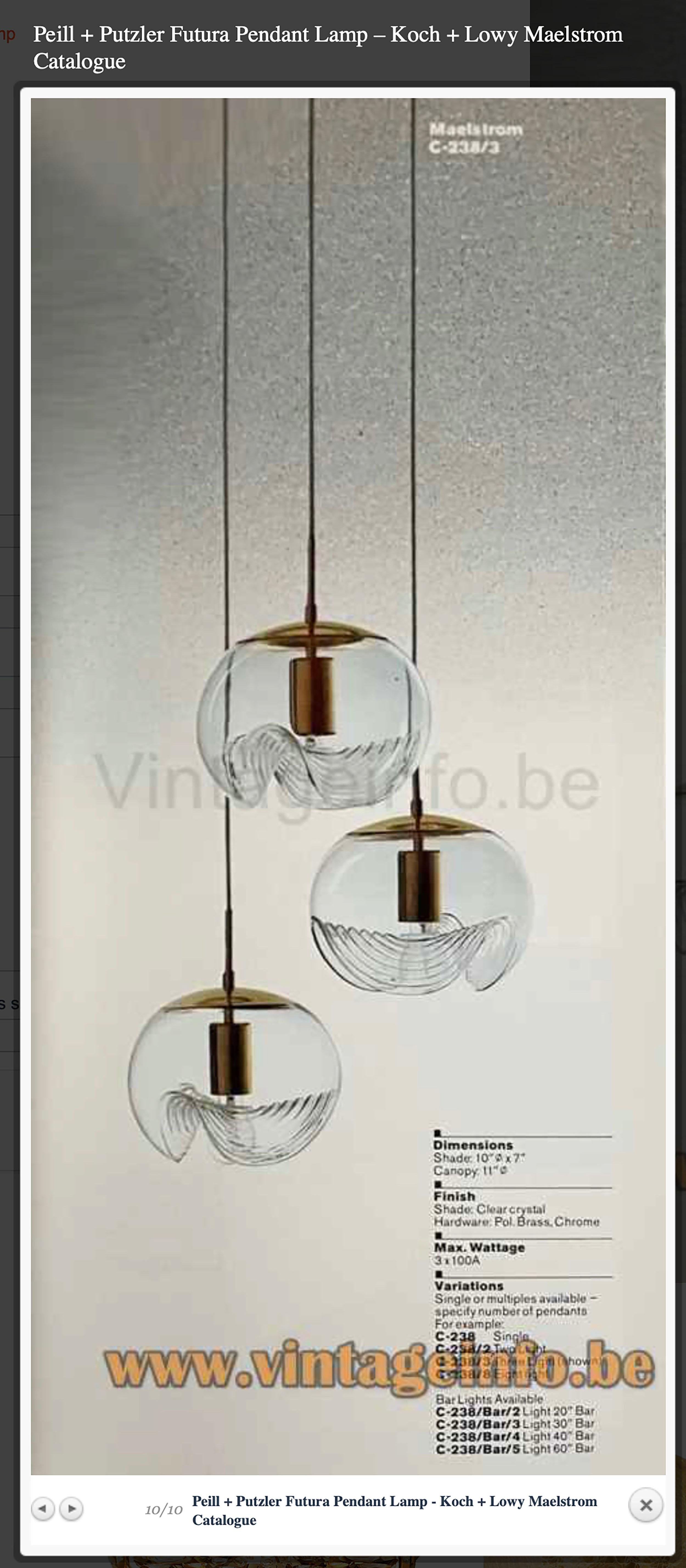 Lampada a sospensione WAVES 