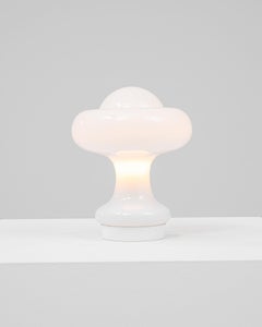Peill & Putzler Glass Mushroom Table Lamp, Clear Glass, France, 1920s