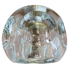 Peill & Putzler Ice Cube Flush Mount or Wall Light Lamp German, 1970s