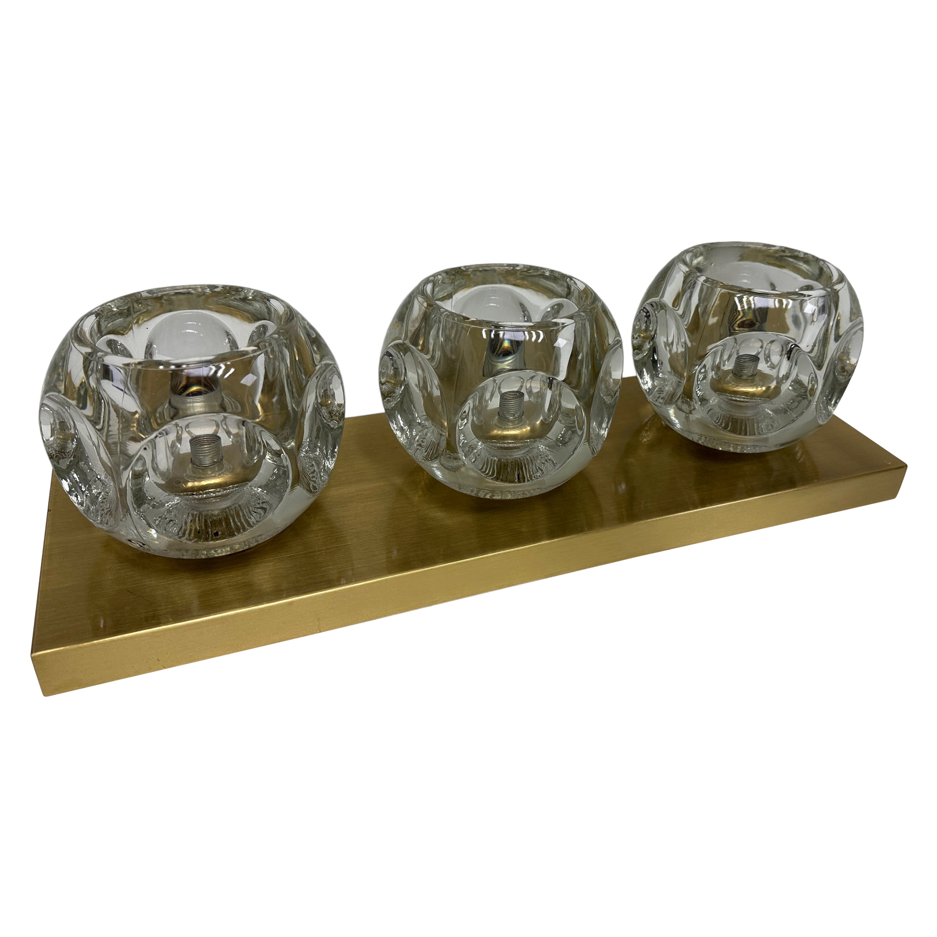 Lámpara empotrada o de pared Peill & Putzler Ice Cube, Vintage, Alemán, Años 70 en venta