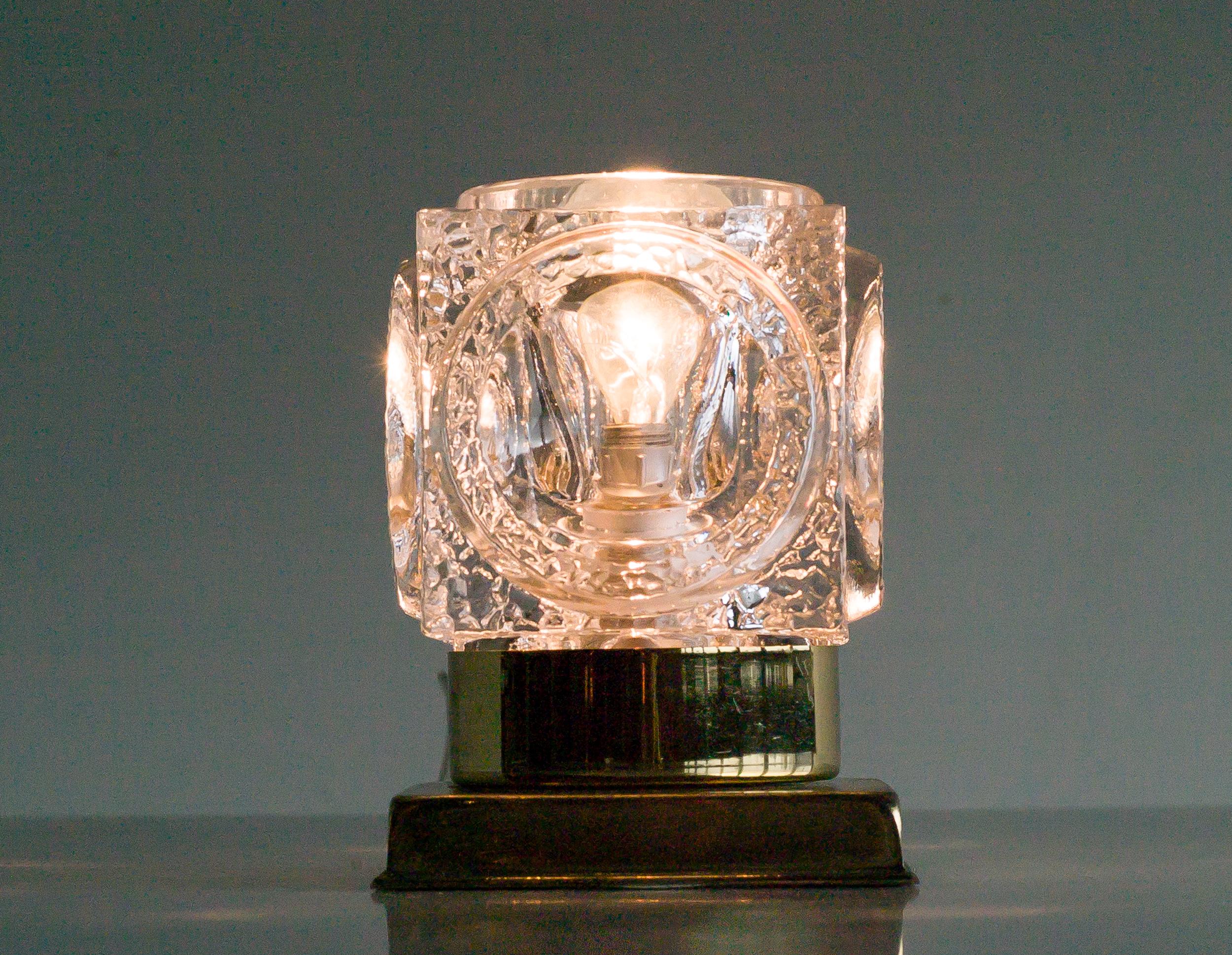 Mid-Century Modern Peill & Putzler Ice Cube Table Lamp