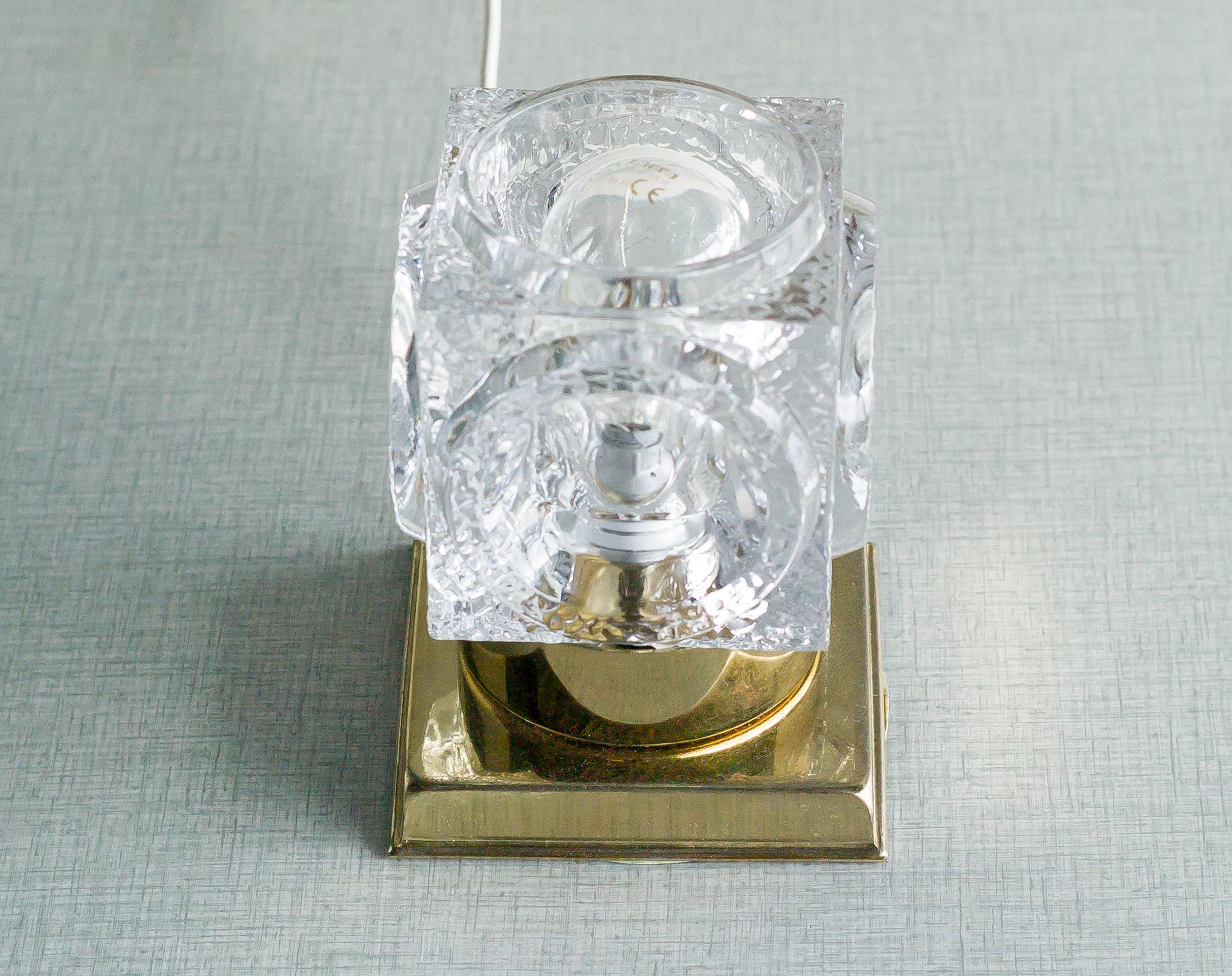 German Peill & Putzler Ice Cube Table Lamp