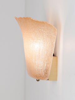 Peill & Putzler Iridescent Glass Wall Light , Germany, 1970s   Mid-Century